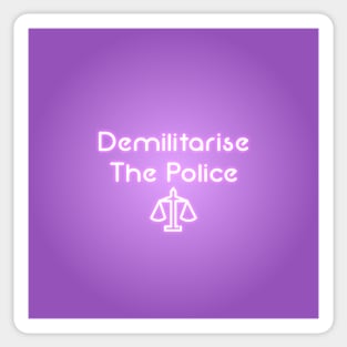 Demilitarise The Police - ACAB Neon Sign Sticker